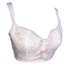 b.tempt'd by Wacoal Bra Ivory Lacey Cami Style Sz M Padded Underwire RN 61049